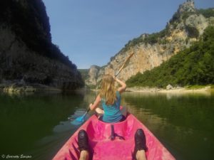 Démarrage en canoë tout doux sur l'Ardèche